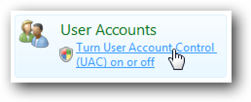 4 UAC modu gogaikarria bihurtzeko moduak Windows 7 / Vista