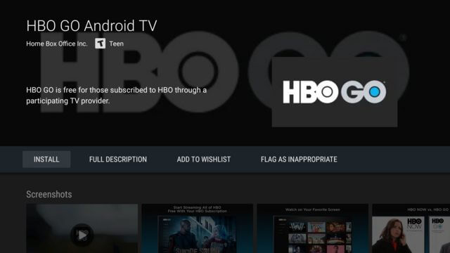 HBO GO Sony Smart TV-n
