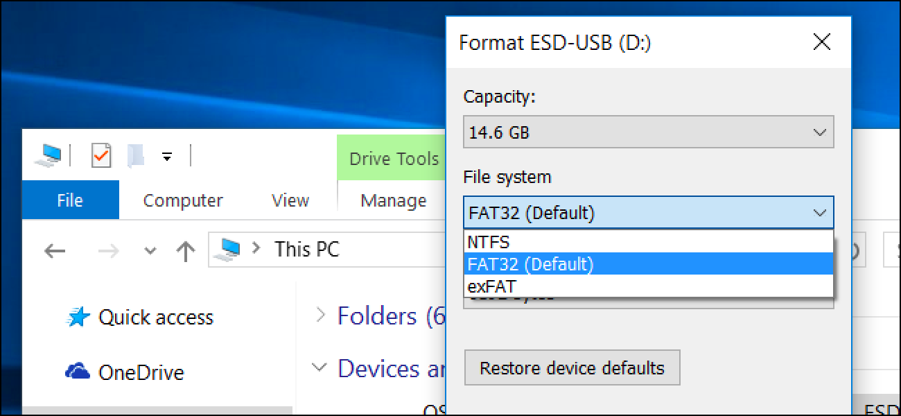 Zein da FAT32, exFAT eta NTFS artean?
