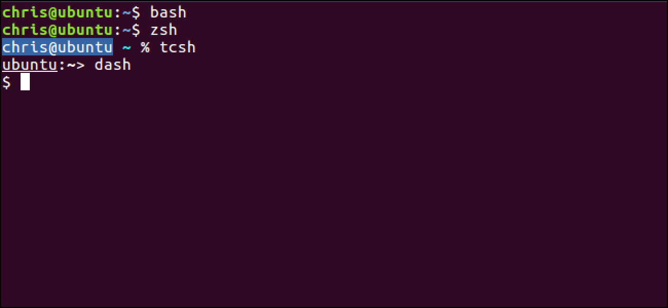 Zein da Bash, Zsh eta Linux beste shell-en artean?
