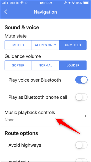 Nola erabili Google Maps musika kontrolak Spotify-era, Apple Musika edo Google Play Music 4