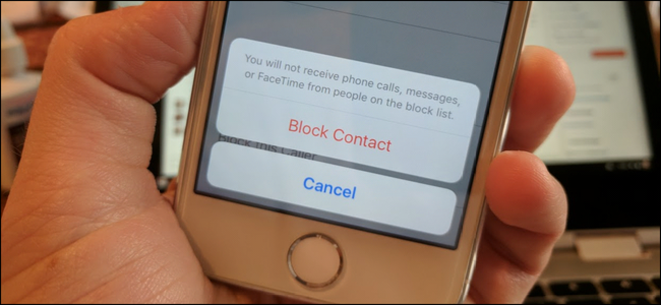 Nola blokeatu deiak iPhone jakin batean
