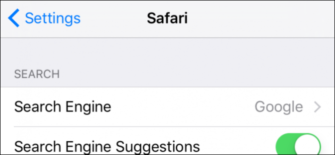 Safari ulertzea iOS-en ezarpenetarako
