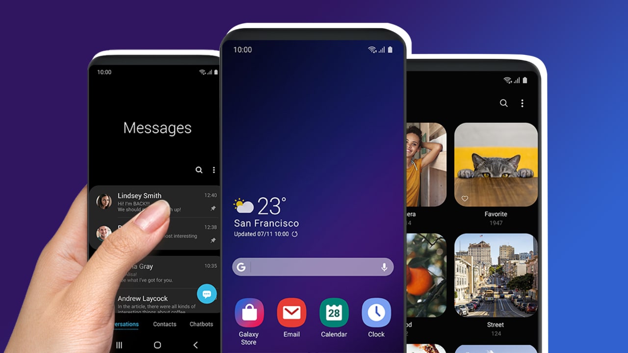 Samsung One UI 2.1 Iragarkia eguneratzeko jasotzeko gailuak!