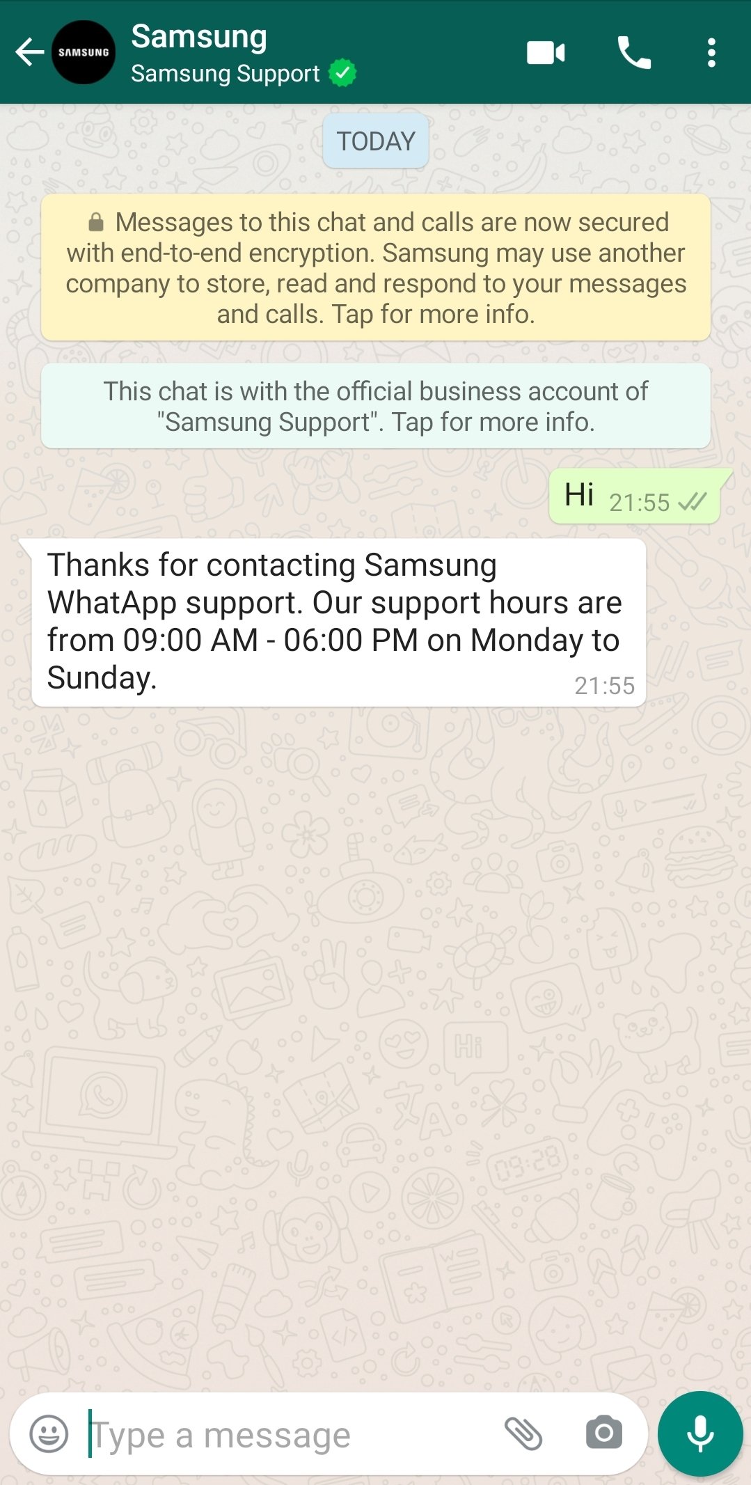 Indiako erabiltzaileek Samsung-eko bezeroaren laguntzarekin WhatsApp-ekin harremanetan jar zaitezke
