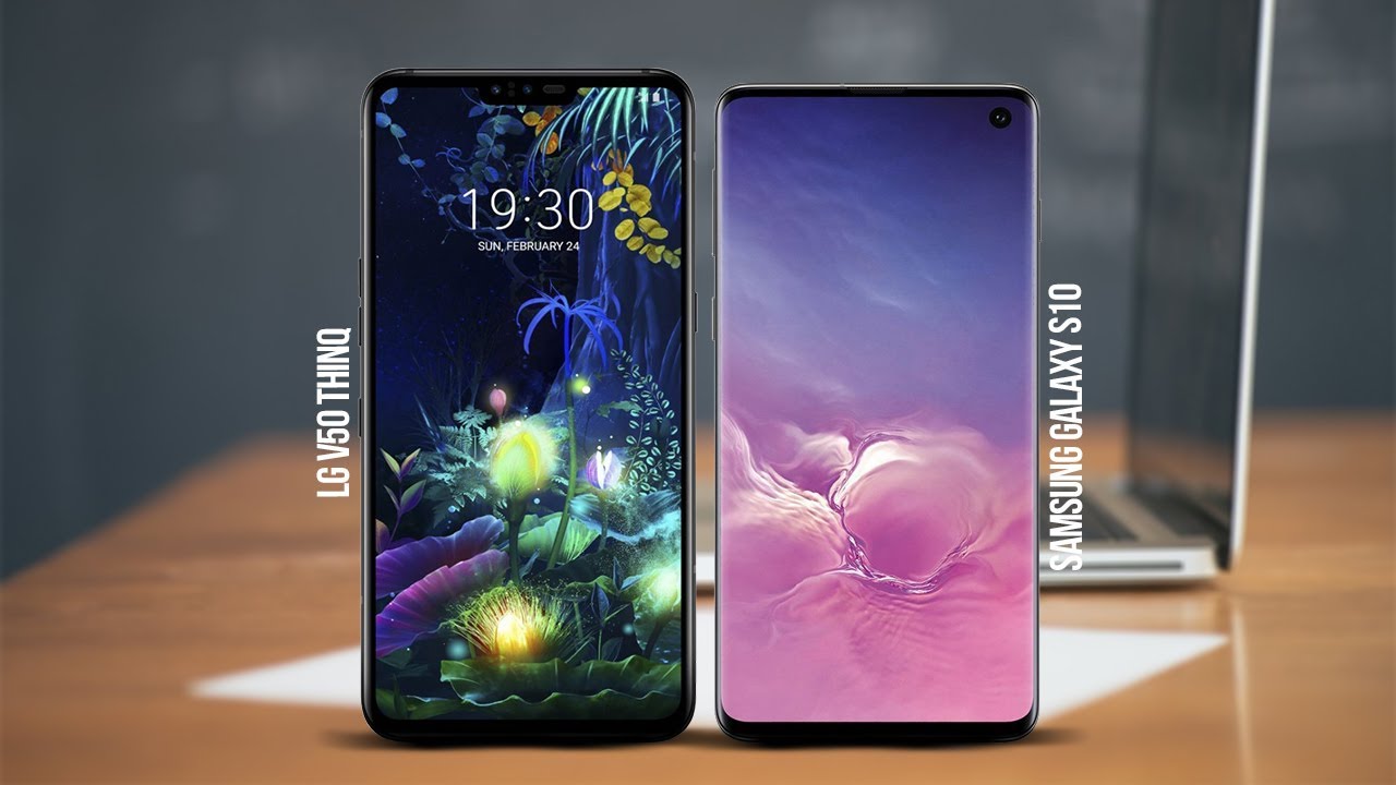 LG V50 ThinQ 5G and Galaxy S10 5G aurrez aurre
