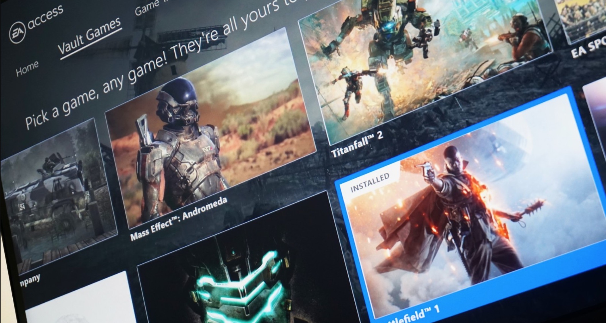 Joko berriak gehitu dira EA Access-en!
