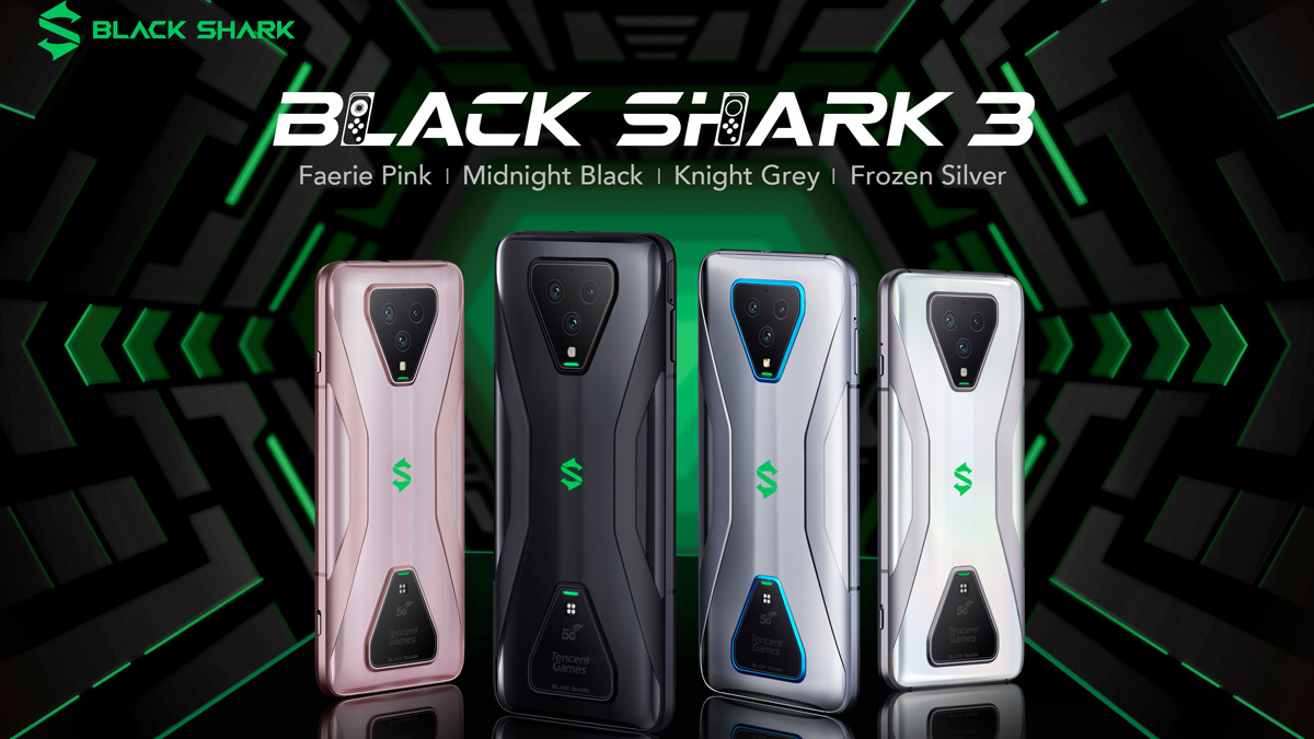 Black Shark-ek munduko lehen 5G jokoen berri ematen du smartphones Marrazo beltza 3 eta Marrazo beltza 3 Pro eta Bluetooth Shark Black 2 entzungailuak
