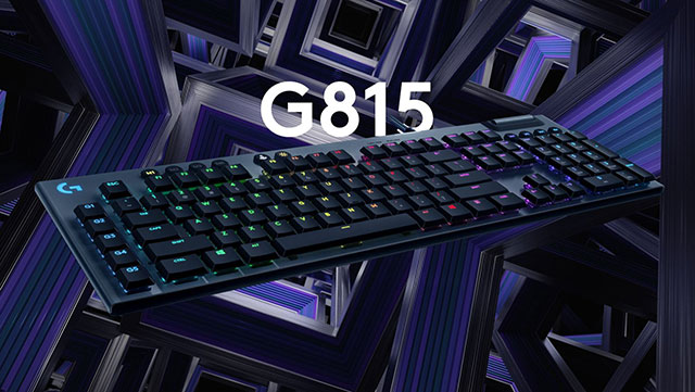 Logitech G815 Lightsync RGB - Jokalarientzako teklatu mekanikoko profil baxua

