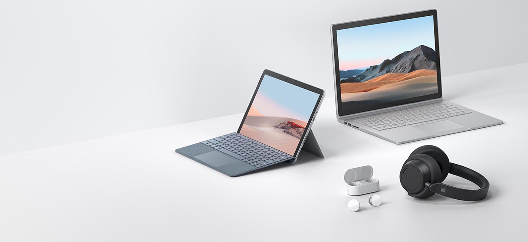 Microsoft albisteen ustekabeko uholdeak: Surface Go berria, Surface Book eta aurikularrak
