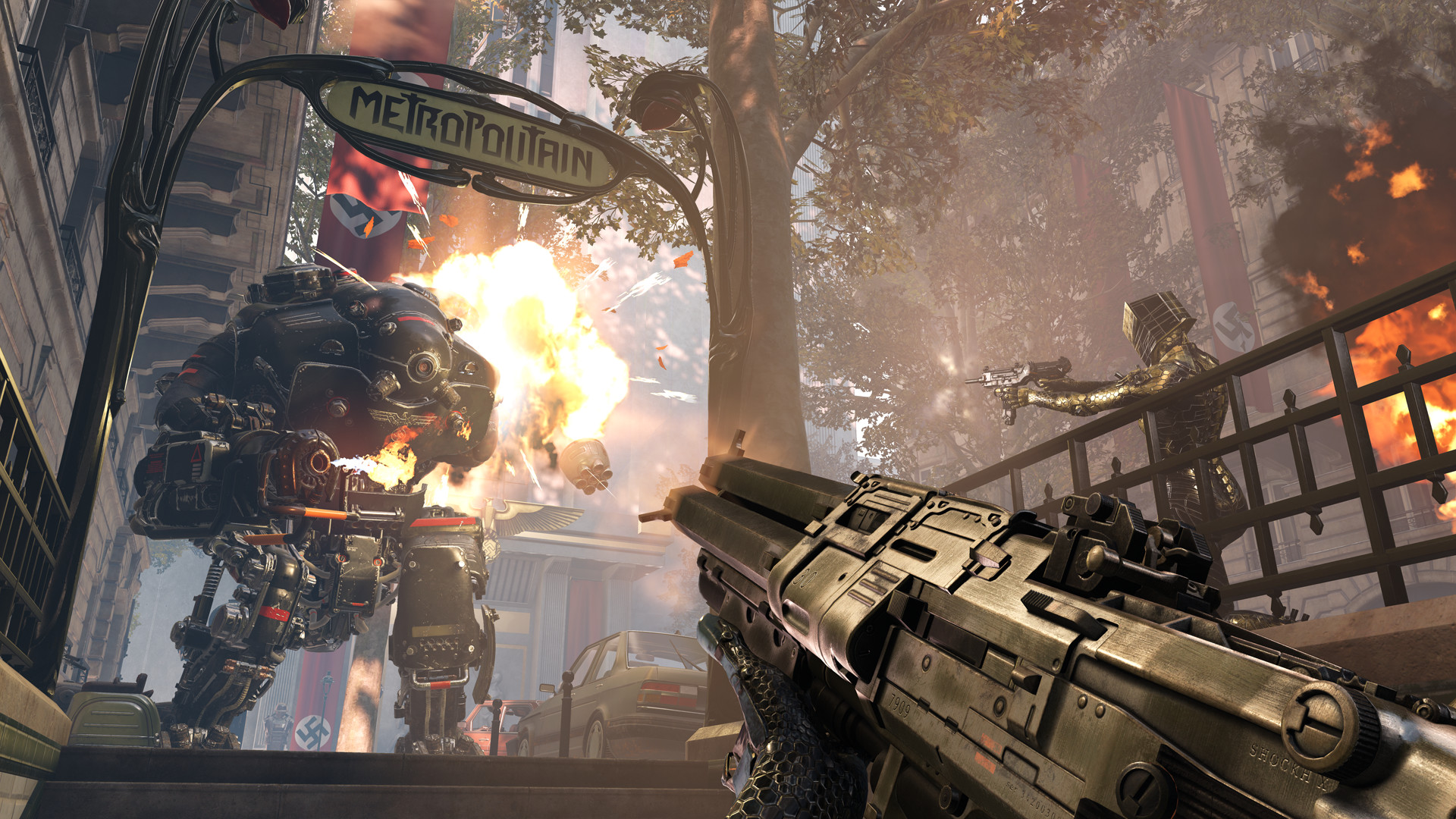  Laburbilduz, filmaketa, rol-jokoa eta lankidetza uztartzen ditu.  Oh, Wolfenstein hau: Youngblood ez da atera
