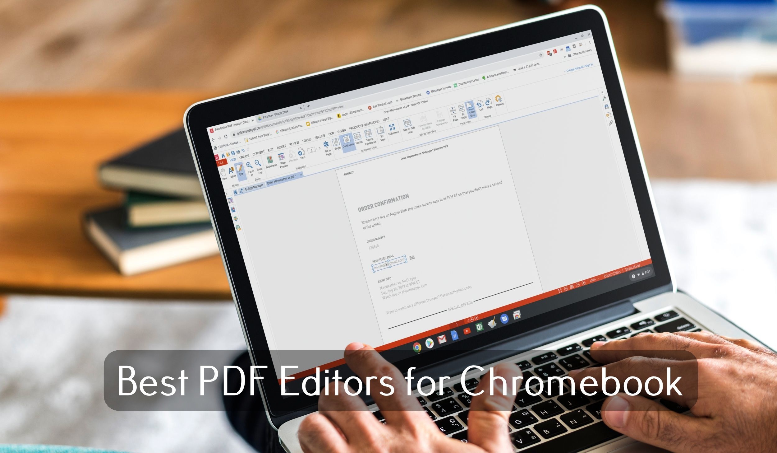 Chromebook-en PDF editore onenak 2020an

