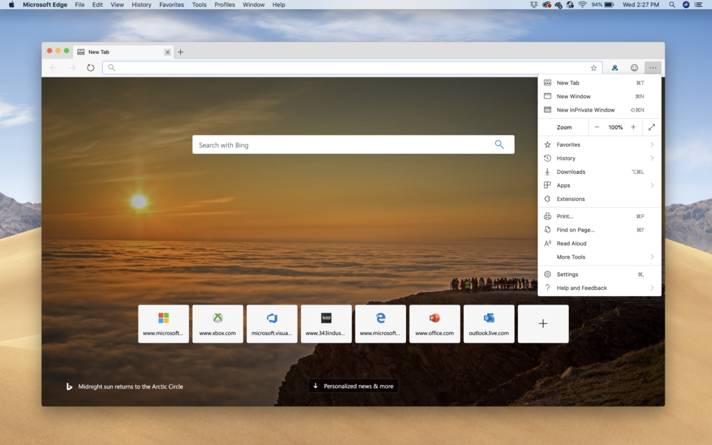 macOS için Microsoft Edge