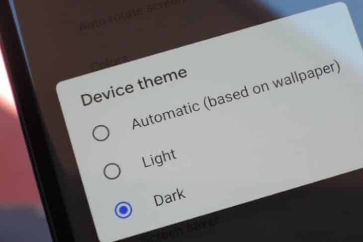 Modu iluna automatikoki nola antolatu Android 10-en
