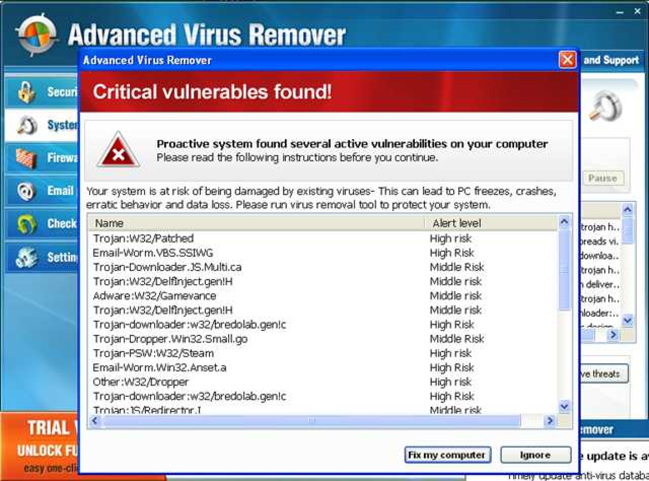 Nola kendu Aurreratu Birusen Remover eta Beste Rogue / faltsuak Antivirus Malware