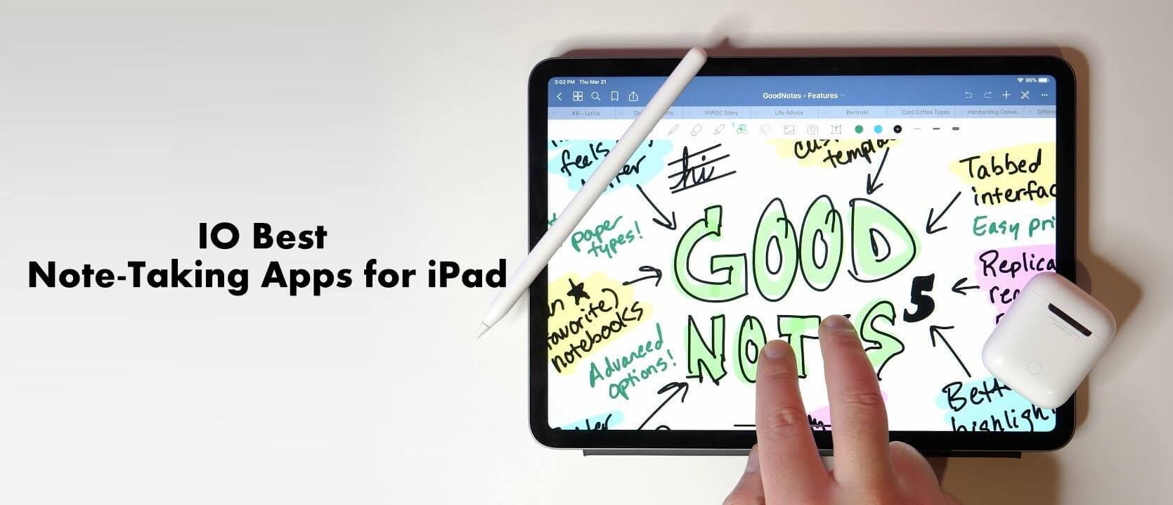 Oharrak hartzeko 10 aplikazio onenak iPad eta iPad Pro 2020rako
