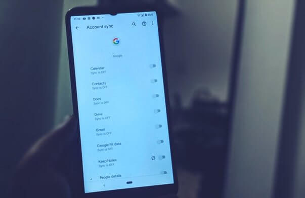Onena 5 Moduak Google kontua gehitzeko Android-en sinkronizatu gabe
