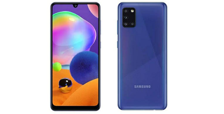 Samsung Galaxy A31 Indiako lurrak Rsentzat.  21.999

