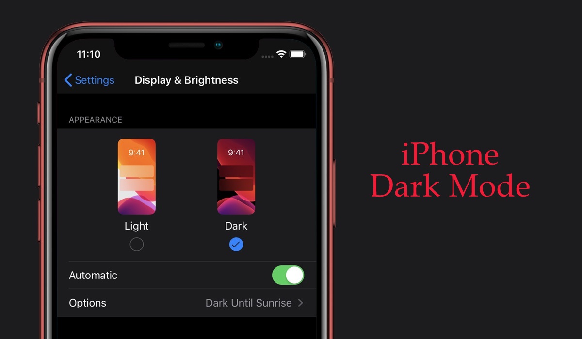 iPhone Dark Mode: Nola gaitu eta nola erabili

