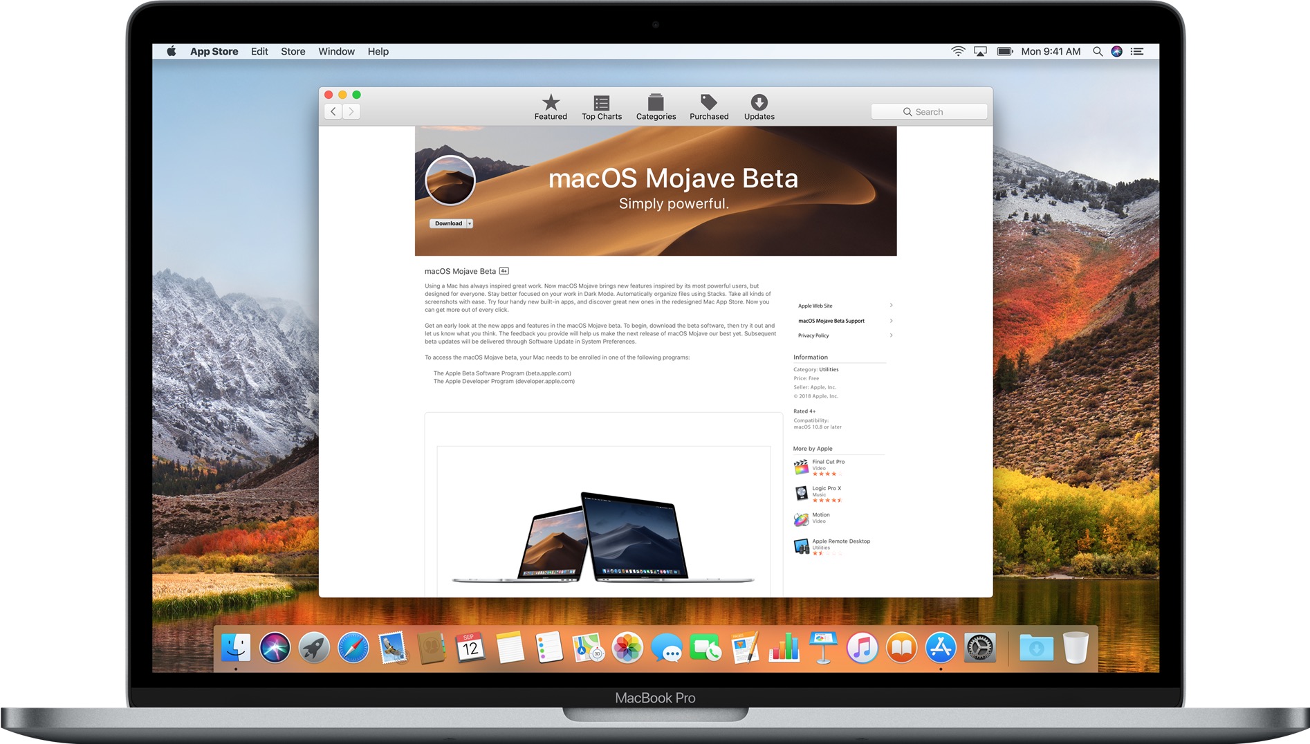 macOS 10.14 Mojave Public Beta 2